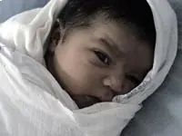 Baby Girl listening to parent's gossips