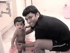 Bathing my Child
