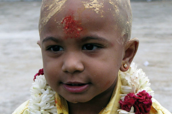 Tonsure and ear piercing ceremony