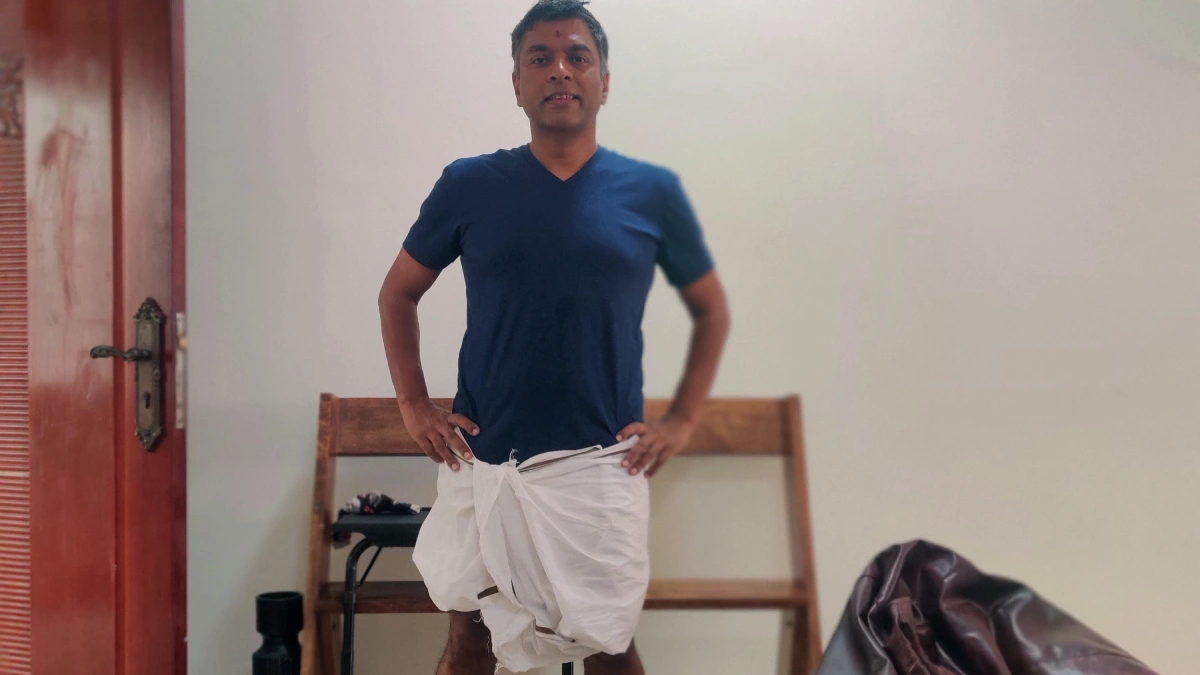 Jammy in a lungi